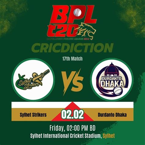 Sylhet Strikers vs Durdanto Dhaka 17th Match 2024 Full .